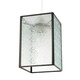 image 1 of Vintage Traditional Bronze Pendant Shade with Clear Moroccan Glass Clear