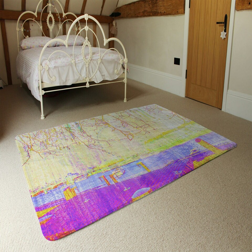 image 1 of LONDON EYE TREE DROPS (Rug) Multi | Large: 140x200cm