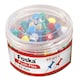 image 1 of Tub of 60 Assorted Colour Push Pins 25mm