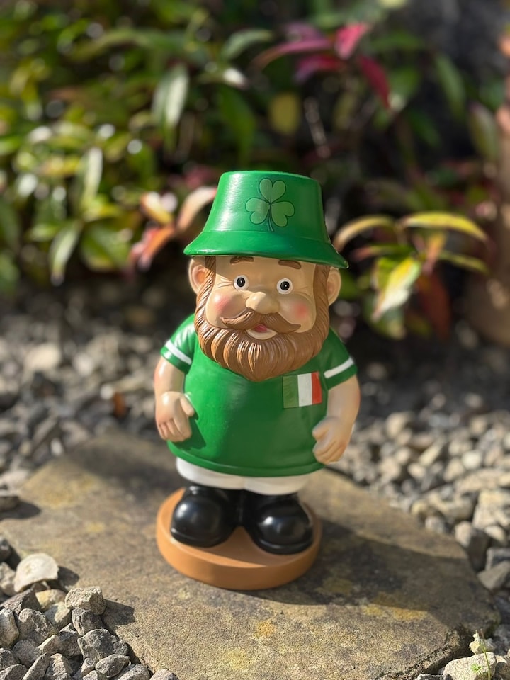 image 1 of Garden Gnome - Ireland hand painted