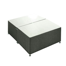Charcoal Linen 4 Drawer Divan Base Small Double