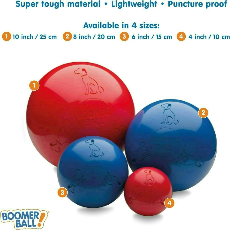 image 1 of Boomer Ball Virtually Indestructible Football 8" Assorted Colours