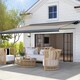 image 2 of Outsunny DIY Retractable Canopy with Remote Controller for Patio, Light Grey Grey