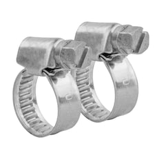 KCT Universal 10-16mm Stanless Steel Clips for Hose Pipe - 2 Pack