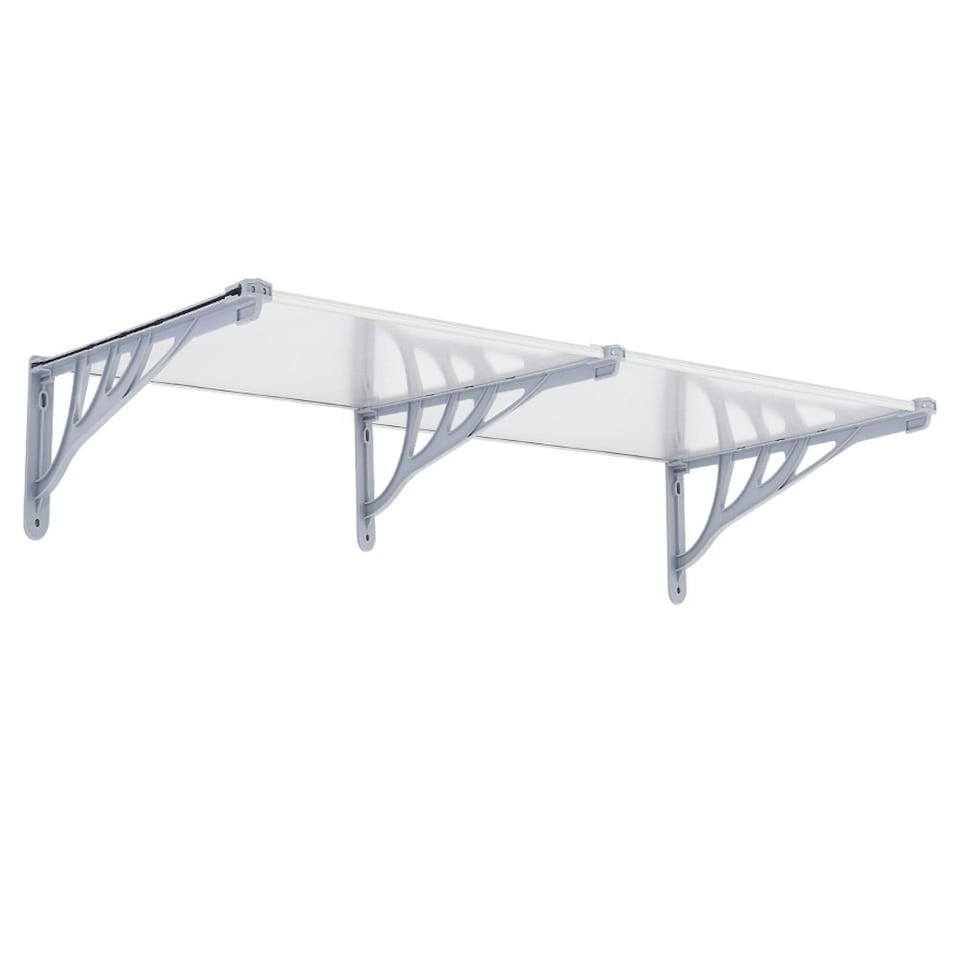 image 1 of Living and Home Door Window Awning Canopy Rain Cover - L190*W90*H28cm Grey
