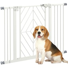 Pressure Fit Safety Gate w/ Auto Closing Door, Double Locking, 74-100cm Openings