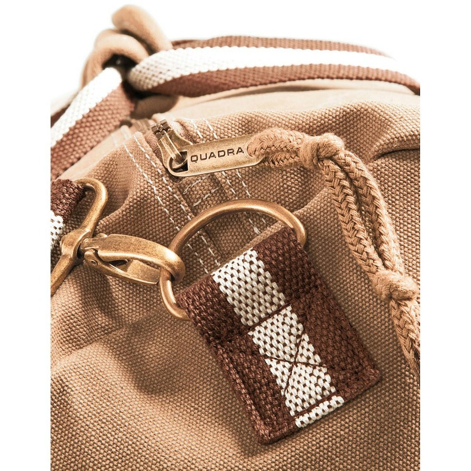 image 1 of Quadra Vintage Canvas Holdall - Sahara - One Size Brown | One Size