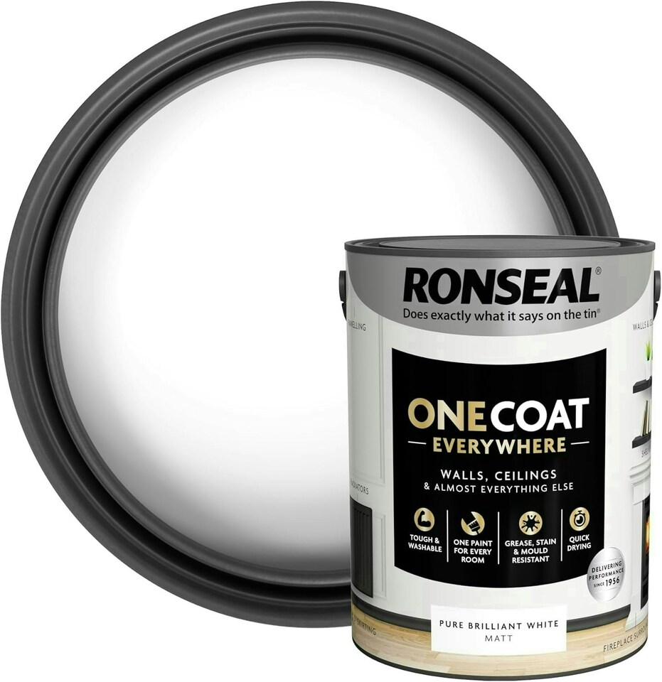 image 1 of Ronseal One Coat Everywhere Matt Paint 5L PBW
