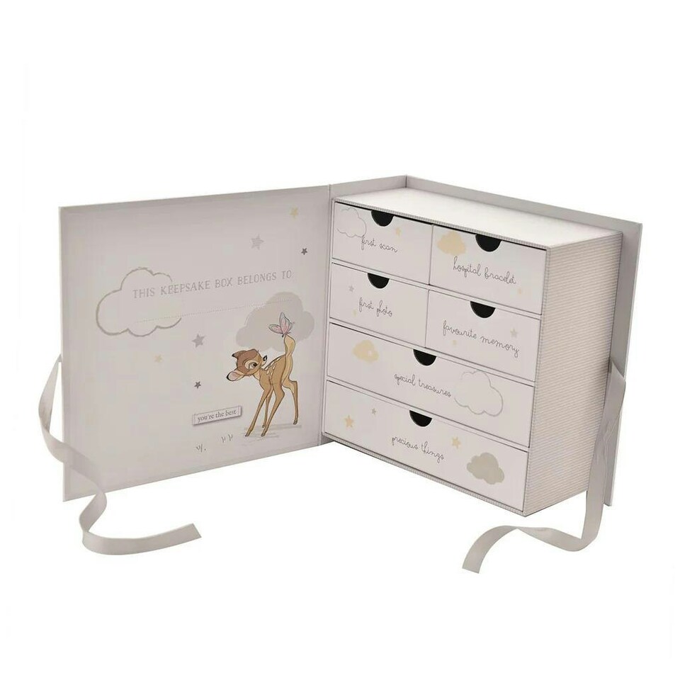 image 1 of Magical Beginnings Bambi Keepsake Box - First Mothers Day White