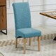 image 2 of Rimini Fabric Dining Chairs - Set of 2 - Teal