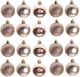 image 1 of 50mm/24Pcs Christmas Baubles Shatterproof Rose Gold,Tree Decorations