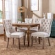 image 2 of Romsey Set of 2 Modern Velvet Dining Chairs with Knocker Ring