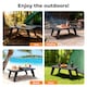 image 8 of Levede Folding Camping Table Mini Aluminium Portable Picnic Desk Lightweight
