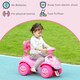 image 6 of AIYAPLAY Ride on Toy, Foot to Floor Design with Music, Light, Horn, Pink