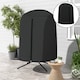 image 1 of Outsunny Hanging Egg Chair Cover, Outdoor Single Swing Chair Cover, Waterproof Anti-dust Furniture Protector with Zipper, 420D Oxford Fabric for 128 x 190H cm Stand, Black | Black | Black