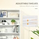 image 5 of HOMCOM Modern Bookcase Display Storage Cabinet w/ Doors Shelves