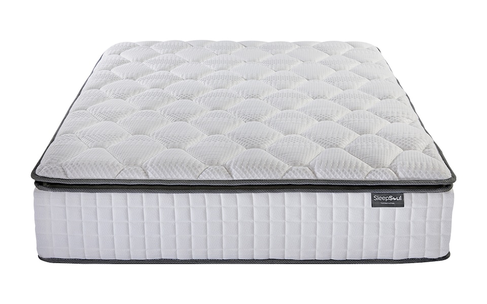 image 1 of SleepSoul Bliss 800 Pocket Memory Pillow Top Mattress Small Double | White | 1