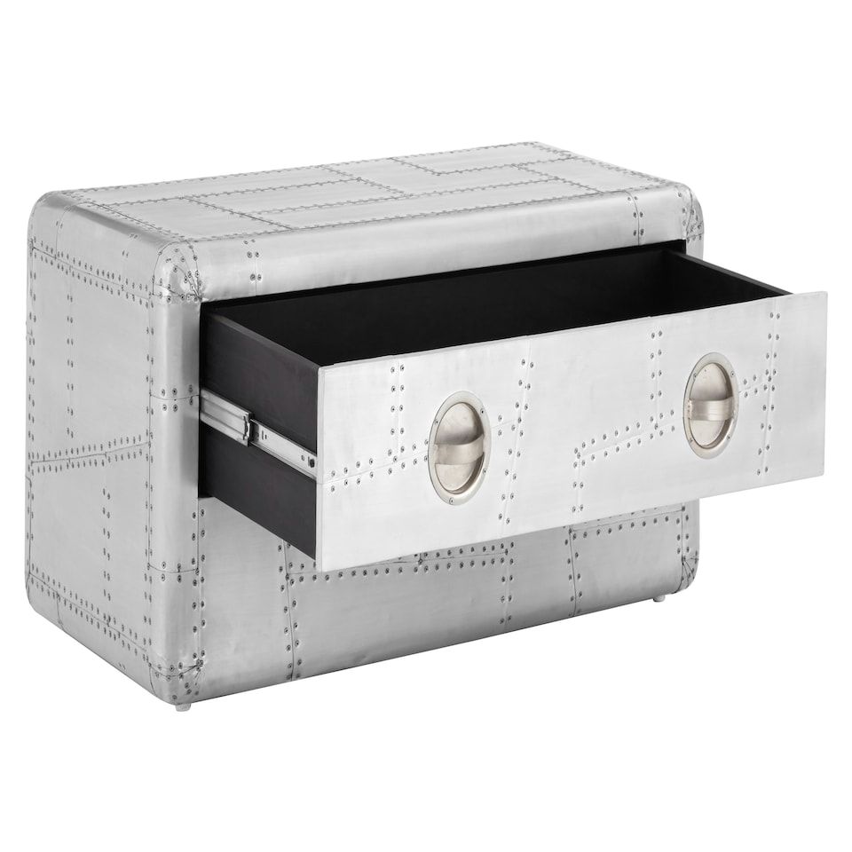 image 1 of Interiors by Premier Coffee Table with Drawer Silver