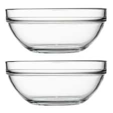 Tempered Glass Mixing & Salad Serving Bowl - Medium