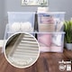 image 4 of Wham Crystal 4 x 80L Stackable Plastic Storage Boxes with Lids