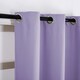 image 5 of Lilac Eyelet Curtains - Thermal Blackout Curtains  - 46 x 72 Inch Drop - 2 Panel | Purple | One Size