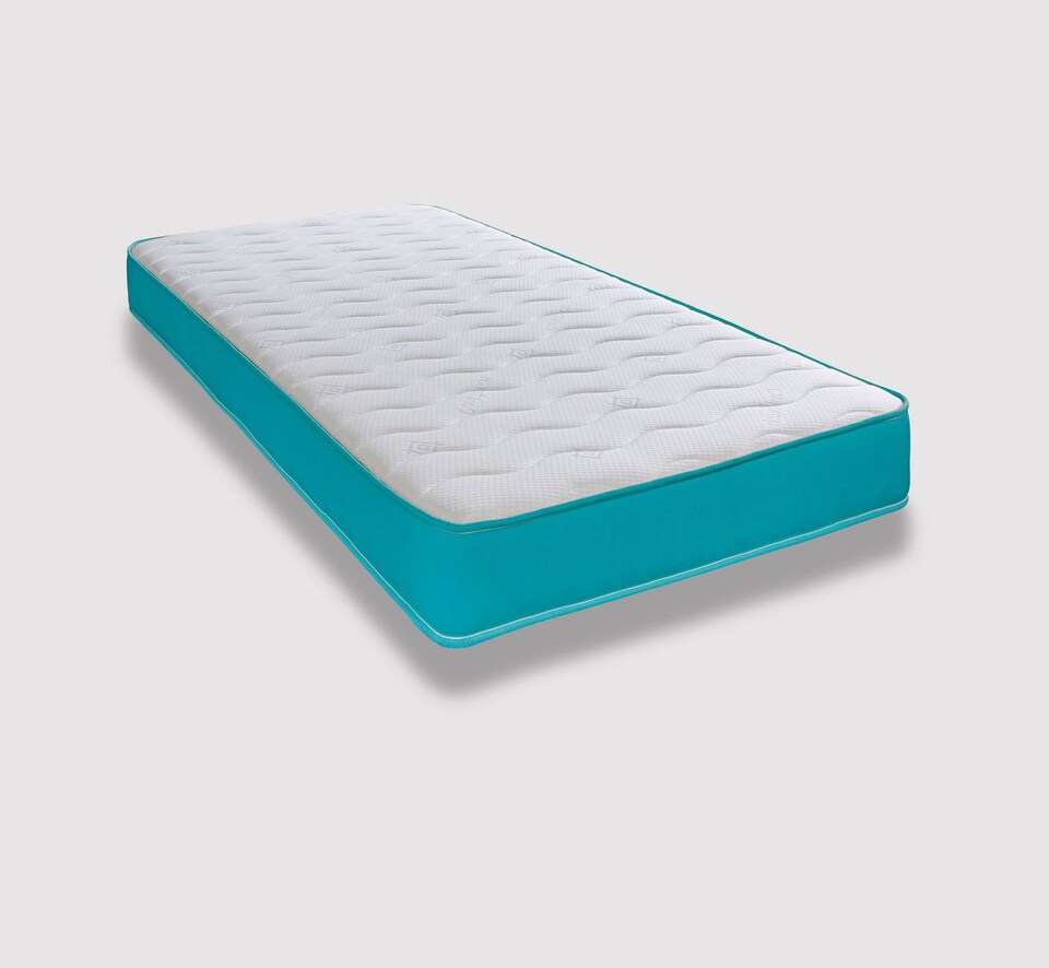 image 1 of Coil Sprung Hybrid Mattress - Medium Soft Comfort, Cooltouch Breathable Cover | Blue | European King Size
