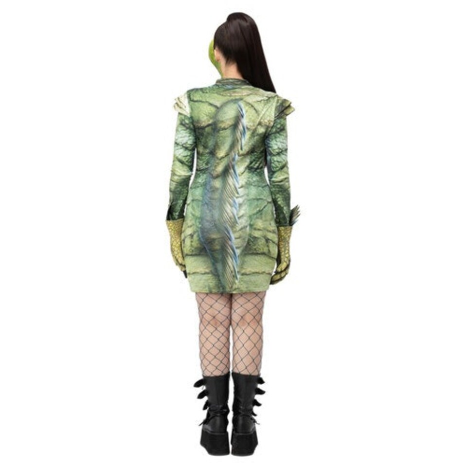 image 1 of Creature From The Black Lagoon Universal Monsters Fancy Dress Costume Ladies Large - UK 16-18