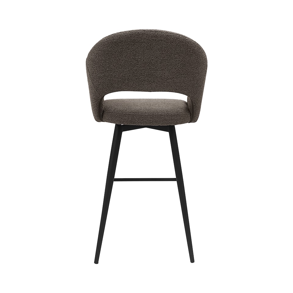 image 1 of Bentley Designs - Sterling - Swivel Barstool in Brown Fabric (Single)