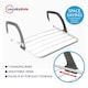 image 3 of Over Radiator Airer Clothes Washing Drying Indoor Rack Adjustable Rail Dryer