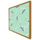 image 4 of Geometric triangle stripes (Picutre Frame) Brown | XS