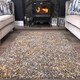 image 4 of KUKOON Yellow Ochre Mottled Shaggy Living Room Area Rug 60cm x 110cm