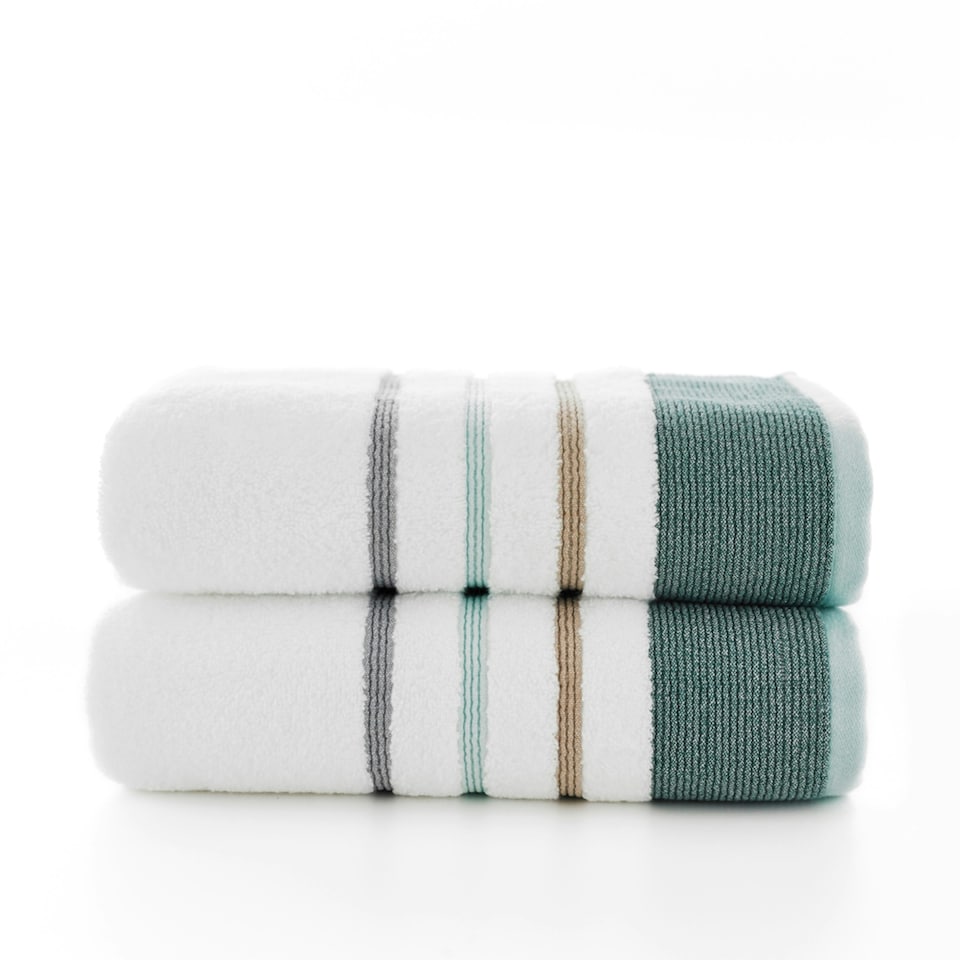 image 1 of Portland Ultrasoft Modern Cotton Rich Absorbent Towels Green | Seagrass | Hand towel