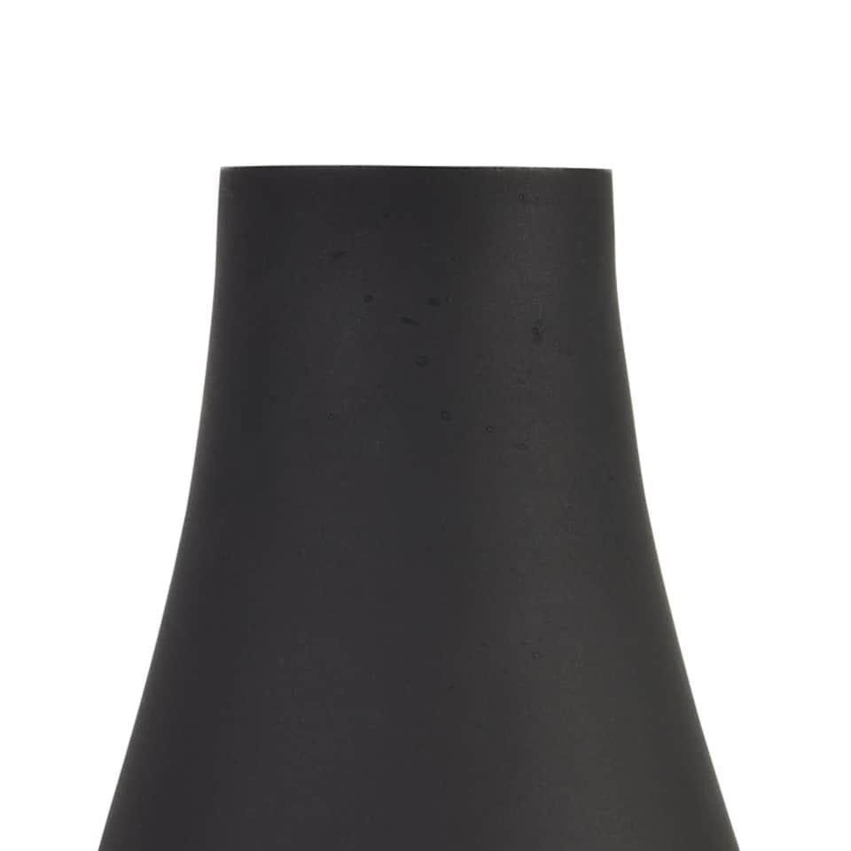 image 1 of Tapered Vase - Glass - L11 x W11 x H18 cm - Black Black