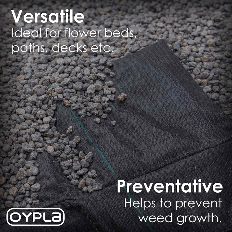 image 1 of 2m x 10m Heavy Duty Weed Control Ground Cover Membrane Sheet