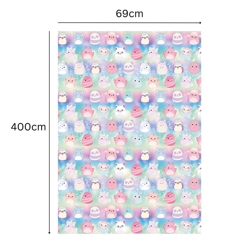 image 1 of Squishmallows 4m Roll Wrapping Paper
