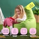 image 2 of Icon Kids Dalton High Back Indoor Outdoor Bean Bag, Lime