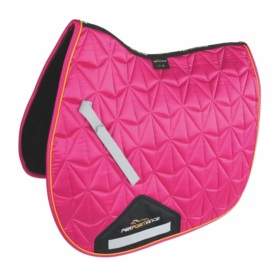image 1 of Shires Performance Luxe Saddlecloth Pink | Size: 17-18 Inch
Colour: Pink