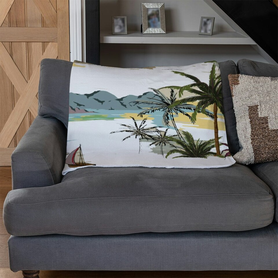 image 1 of Palm Trees (Blanket)
