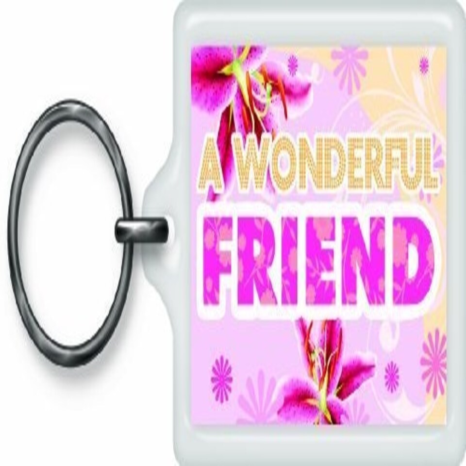 image 1 of Wonderful Friend Sentimental Keyring - Birthday Christmas Gift