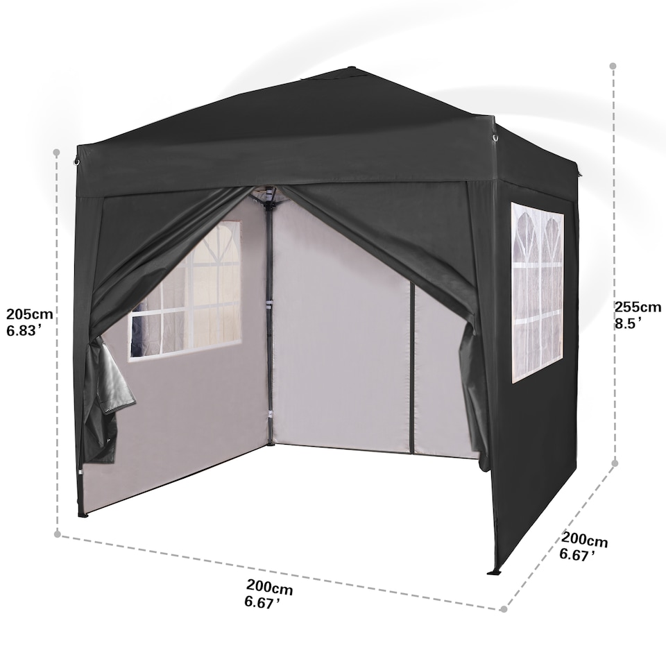 image 1 of MCC Direct 2X2 Pop up Red Gazebo with Sides | Red | Red