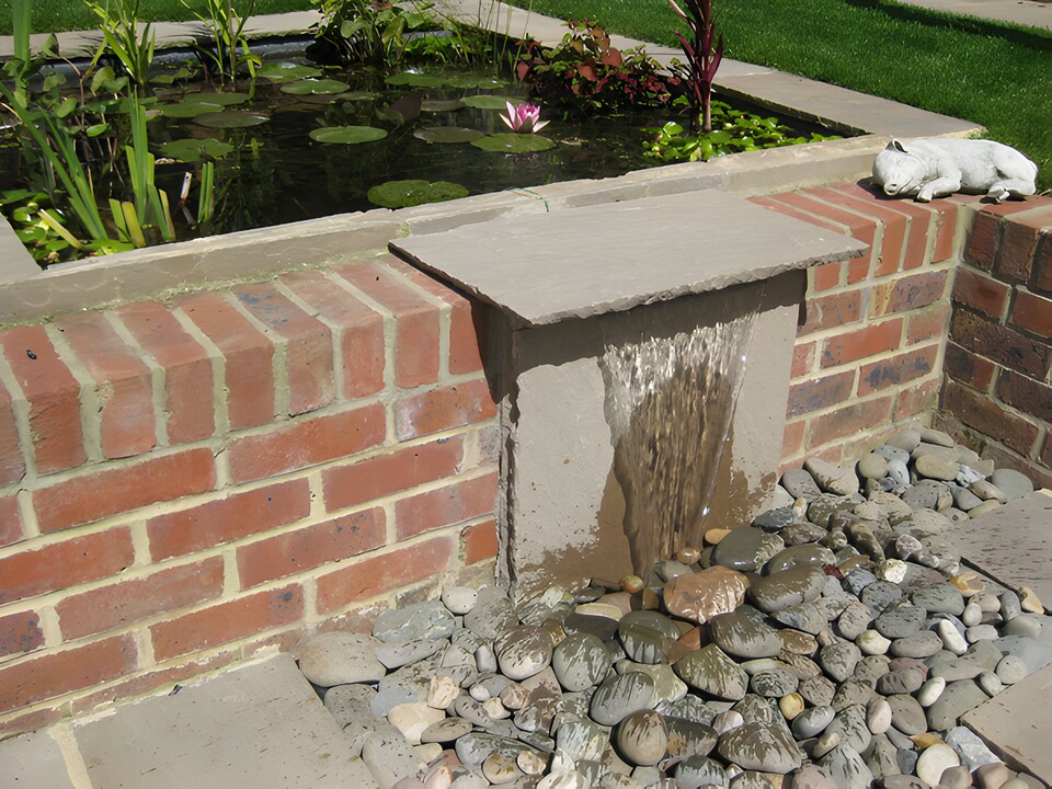 image 1 of Stainless Steel Waterfall Blade Cascade - Sheer descent - Rear Supply L150cm