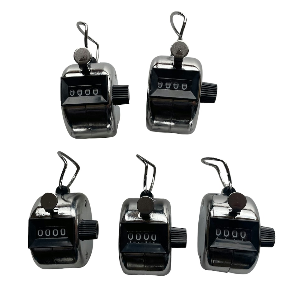 image 1 of Pack of 6 Janrax Metal Hand Tally Counters