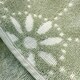 image 2 of Luxury Marrakesh Floral Geo Patterned Towels - 100% Cotton Green | Sage Green | Hand towel