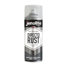 Jenolite Directorust Metallic Gloss Primer Paint - Gun Metal Grey - 400ml Spray Can