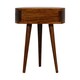 image 9 of Artisan Furniture Solid Wood Chestnut Semi Circle Bedside