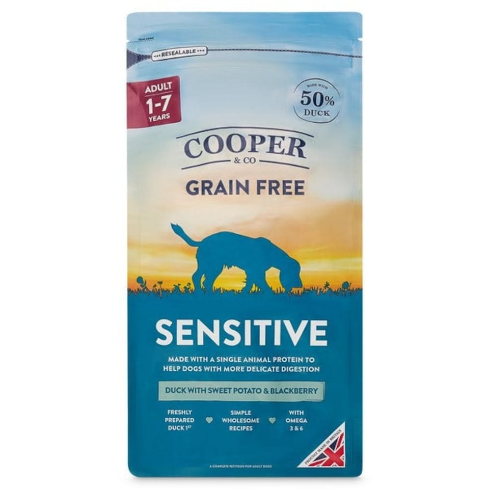 image 1 of Cooper & Co Sensitive Dried Adult Dog Food Duck with Sweet Potato and Blackberry - 10kg