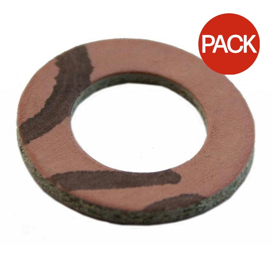 Oracstar Fibre Washer Flexible Tap Connector - 0.75in (Pack Of 4) - Brown - One Size