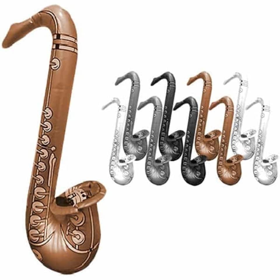 Assorted Inflatable Saxophone - 23.5 Inches / 60cm - Pack of 10