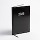 image 3 of 2027 Diary A5 Week to View - Hardback Planner Organiser with Ribbon Bookmark - Weekly Appointment Journal Notebook (Black) | Black | Black