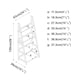 image 4 of 4-Tier Wooden Ladder Storage Shelving Unit | Black | 1
